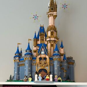 Lego Majestic Castle Set with Blue and Gold Accents